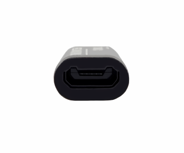 DINIC Adapter, USB C Stecker auf Micro  Buchse, 3 Stück Alu, space grey